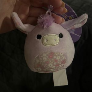Delzi Squishmallow Donkey Clip Easter
